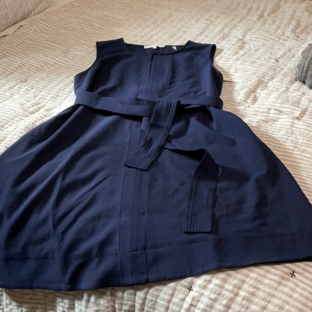 Lark & Ro Navy Sleeveless A Line Dress 14 NWT